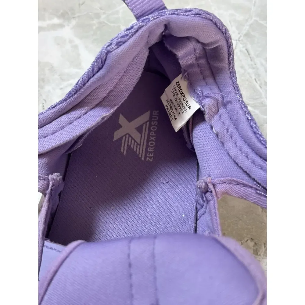 Zeroxposur Kids‎ Youth Outdoor Footwear Water Sandals Purple Rogue Lavender Sz 3